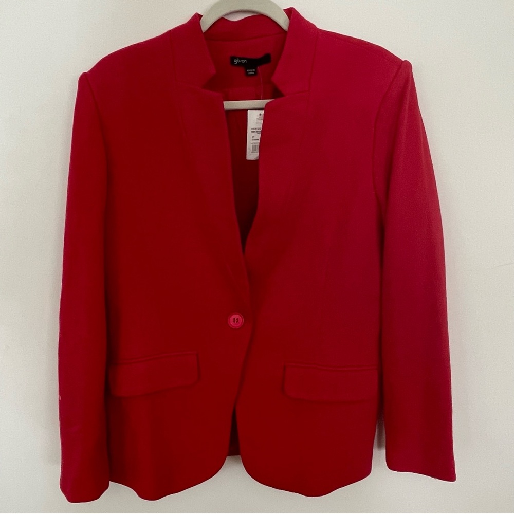 Gibson For Nordstrom Women’s Blazer in Red NWT Single Button XL